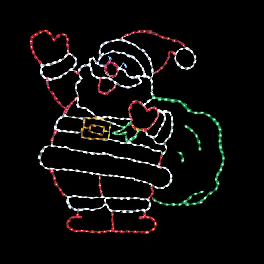 LED Jolly Santa with Bag #LED-SJ72